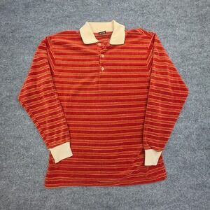 Vintage Dorado Shirt 60s Striped Long Sleeve Henley Men's Medium Velour USA
